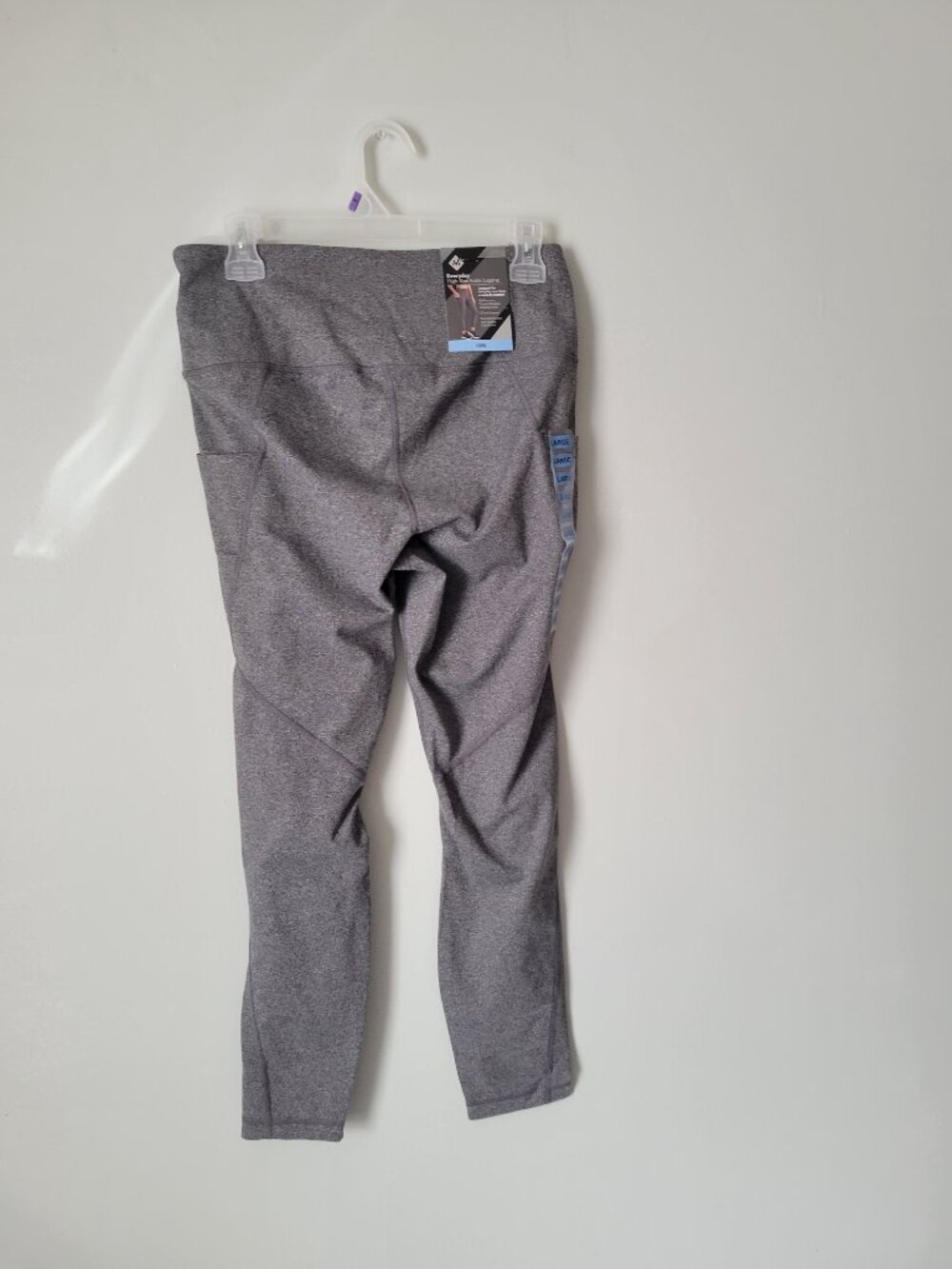 Member's Mark Grey Leggings Women's Large Everyday Stretch High-Rise Ankle NWT - Picture 4 of 4
